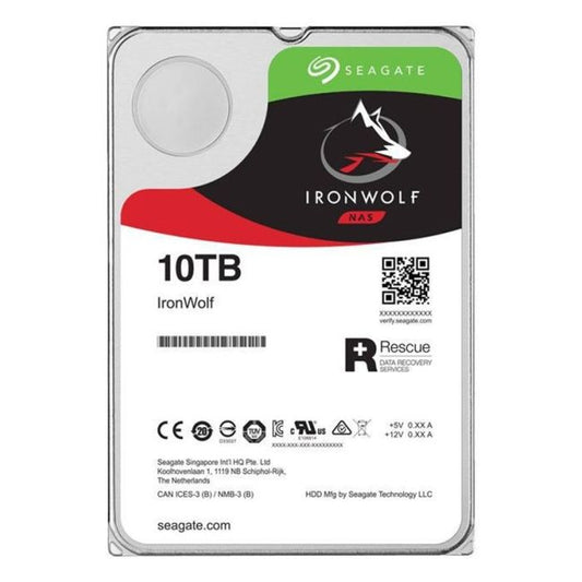 Seagate ST10000VN0008 IronWolf NAS 10TB 7200RPM SATA 6Gb/s 256MB Cache (512e) 3.5-Inch Hard Drive
SKU: ST10000VN0008
Weight: 5.00 lbs
Condition: Refurbished
✔ 10TB storage for large files and backups.
✔ 7200 RPM speed for quick data access.
✔ SATA 6Gb/s interface ensures fast transfers.
✔ 256MB cache enhances performance.
✔ Designed for NAS systems with 24/7 reliability.
✔ Supports RAID configurations with AgileArray technology.
✔ 512e (512-byte emulation) for compatibility.
✔ Low power consumption for ener