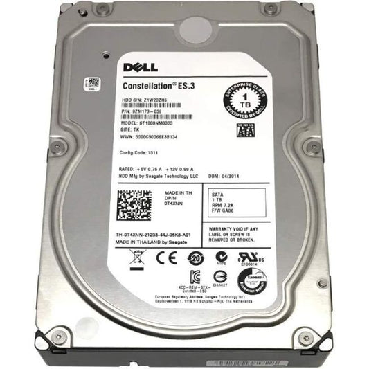 Seagate ST1000NM0033 Constellation ES.3 Series 1TB 7200RPM SATA 6Gb/s 128MB Cache (512n) 3.5-Inch Hard Drive
SKU: ST1000NM0033
Weight: 3.00 lbs
Condition: Refurbished
✔ The capacity of 1TB provides storage for essential data and backups.
✔ 7200RPM guarantees fast read / write speeds for efficient workflows.
✔ The SATA 6GBPS interface offers a system compatibility without problems.
✔ The 128 MB cache improves performance for quick data processing.
✔ The 3.5-inch form factor is adapted to versatile business c
