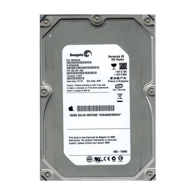Seagate ST3750640NS Barracuda ES 750GB 7200RPM SATA 3Gbps 16MB Cache 3.5-Inch Internal Hard Drive
SKU: ST3750640NS
Weight: 1.90 lbs
Condition: Refurbished
✔ 750GB 7200-RPM 3.5" SATA enterprise hard drive.
✔ 16MB cache, Native Command Queuing (NCQ), and 300MB/s transfer rate.
✔ Durable design with 1,200,000-hour MTBF and best-in-class vibration tolerance.