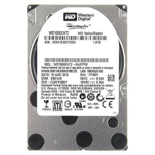 WD1000CHTZ-04JCPV0 Western Digital VelociRaptor 1TB 10000RPM SATA 6GB/s 64MB Cache 2.5-inch Hard Drive
SKU: WD1000CHTZ-04JCPV0
Weight: 3.00 lbs
Condition: Refurbished