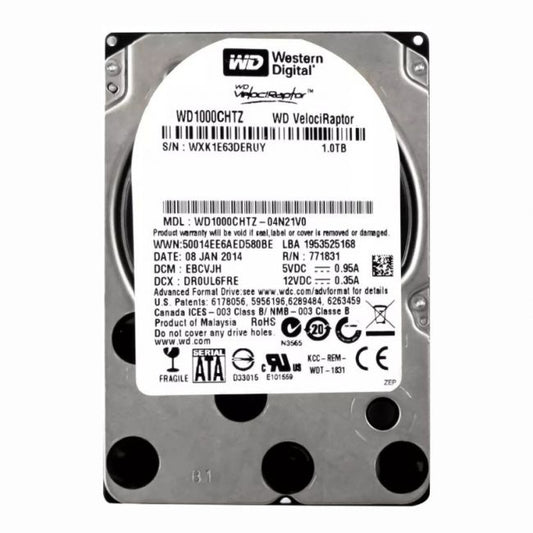 WD1000CHTZ-04N21V0 Western Digital VelociRaptor 1TB 10K RPM 6Gb/s SATA 64MB Cache 2.5-Inch Hard Disk Drive