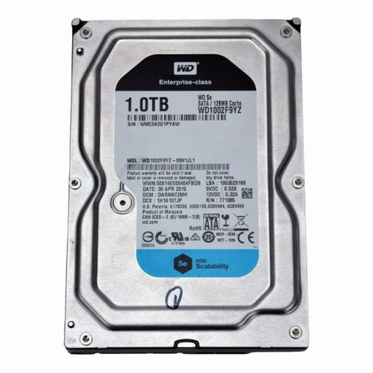 WD1002F9YZ Western Digital 1TB 7.2K RPM 6Gb/s SATA 128MB Cache 3.5-Inch Enterprise Hard Disk Drive
SKU: WD1002F9YZ
Weight: 3.00 lbs
Condition: Refurbished
1TB storage capacity designed for enterprise-level workloads
7,200 RPM spindle speed for quick data access
6Gb/s SATA interface for fast data transfer rates
128MB cache for improved read and write performance