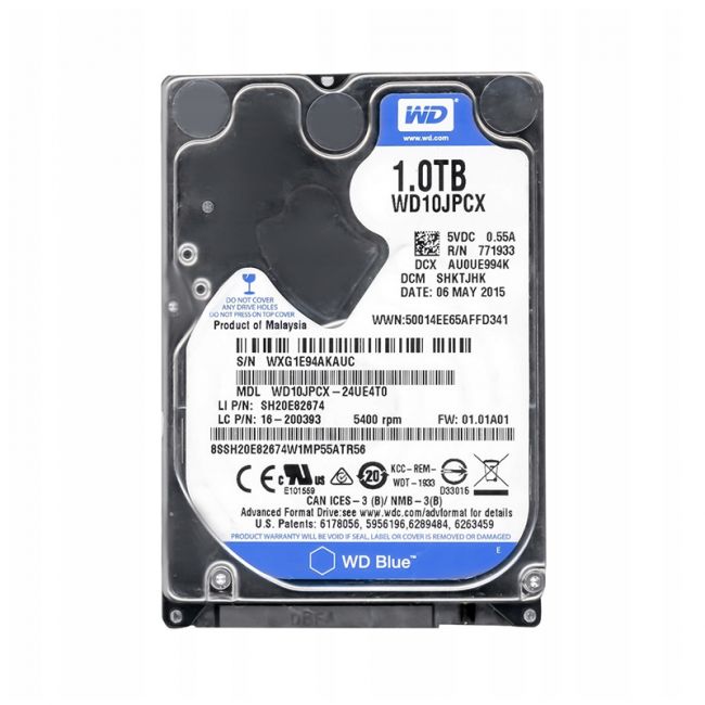 WD10JPCX-24UE4T0 Western Digital Blue 1TB 5.4K RPM 6Gb/s SATA 8MB Cache 2.5-Inch Hard Drive
SKU: WD10JPCX-24UE4T0
Weight: 3.00 lbs
Condition: Refurbished
✔ 1TB capacity with a spindle speed of 5,400 RPM for reliable storage
✔ SATA 6 Gb/s interface for efficient data transfer rates
✔ Compact 2.5-inch form factor ideal for laptops and small form factor PCs