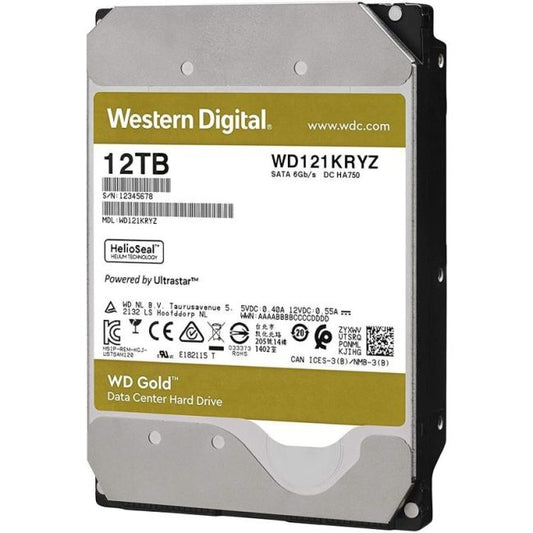 WD121KRYZ Western Digital Gold 12TB 7200RPM SATA 6Gbps 256MB Cache 3.5-inch Hard Drive
SKU: WD121KRYZ
Weight: 3.00 lbs
Condition: Refurbished
High-capacity 12TB 3.5-inch HDD with 7,200 RPM speed
SATA 6Gb/s interface for efficient data transfer
256MB cache for enhanced performance in enterprise environments
Designed for 24/7 operation with a workload rating up to 550TB per year