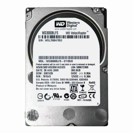 WD3000BLFS Western Digital VelociRaptor 300GB 10K RPM 3Gb/s SATA 512n 16MB Cache 2.5-Inch Hard Disk Drive
SKU: WD3000BLFS
Weight: 3.00 lbs
Condition: Refurbished
300GB storage capacity for high-performance computing
10,000 RPM spindle speed for rapid data access
3Gb/s SATA interface with 16MB cache for fast data transfers
2.5-inch form factor ideal for space-constrained systems
