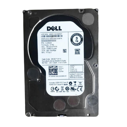 WD3000FYYX Dell / Western Digital RE 3TB 7.2K RPM 6Gb/s SATA 64MB Cache 3.5" Hard Drive
SKU: WD3000FYYX
Weight: 3.00 lbs
Condition: Refurbished
✔ 3TB capacity with 7200 RPM for seamless performance
✔ SATA 6Gb/s interface and 64MB cache for fast data transfer
✔ 3.5" form factor, optimized for enterprise-level workloads