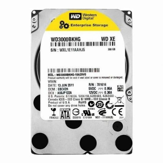 WD3001HKHG Western Digital Xe 300GB 10K RPM 6Gb/s SAS 512n 32MB Cache 2.5-Inch Hard Disk Drive
