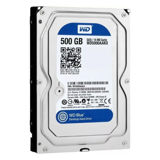 WD5000AAKX Western Digital Caviar Blue 500GB 7200RPM SATA 6Gbps 16MB Cache 3.5-inch Hard Drive
SKU: WD5000AAKX
Weight: 3.00 lbs
Condition: Refurbished
✔ 500GB capacity with 7200 RPM speed for efficient performance
✔ 16MB cache and SATA 6Gb/s interface for fast data transfers
✔ 3.5" form factor, designed for both desktops and external enclosures