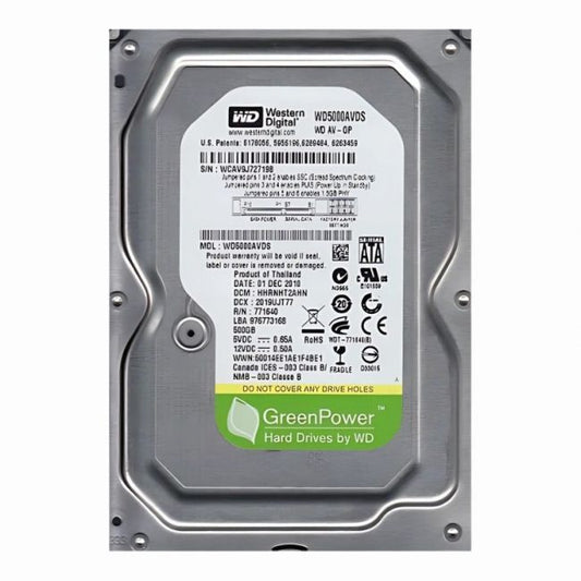 WD5000AVDS Western Digital AV-GP 500GB 5.4K RPM 3Gb/s SATA 32MB Cache 3.5-Inch Hard Disk Drive
SKU: WD5000AVDS
Weight: 3.00 lbs
Condition: Refurbished
500GB storage capacity designed for AV (audio/video) applications
5,400 RPM speed ensures quiet and efficient operation
3Gb/s SATA interface for reliable data transfer
32MB cache for improved read/write performance