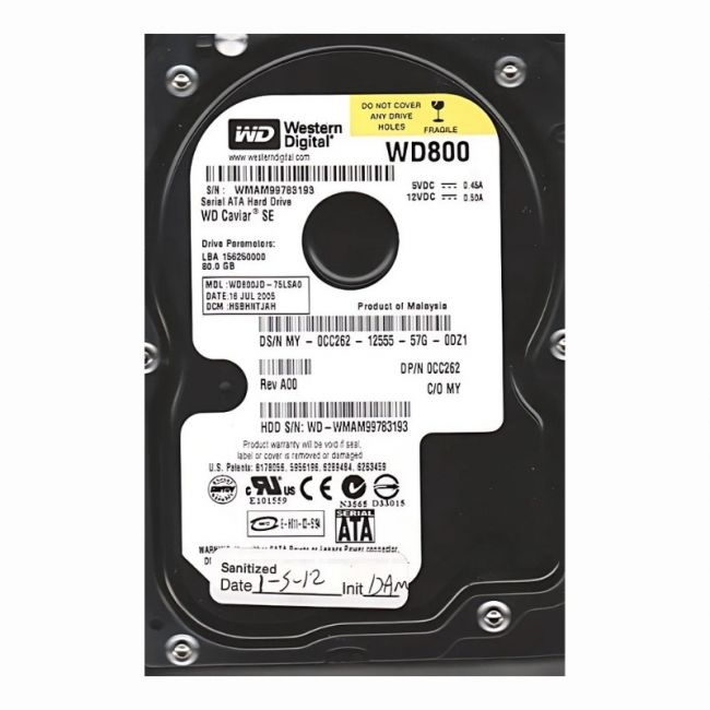 WD800JD-75LSA0 Western Digital Caviar SE 80GB 7.2K RPM 1.5Gb/s SATA 8MB Cache 3.5-Inch Hard Disk Drive
SKU: WD800JD-75LSA0
Weight: 3.00 lbs
Condition: Refurbished
80GB storage capacity for general desktop use
7,200 RPM speed for quick access to data
SATA 1.5Gb/s interface for stable connectivity
8MB cache improves overall performance and efficiency