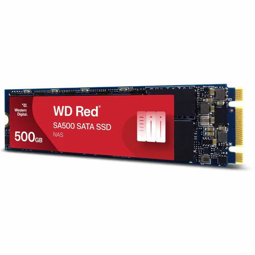 WD Red SA500 WDS500G1R0B 500GB Solid State Drive - M.2 2280 Internal - SATA (SATA/600) - 350 TB TBW - 560 MB/s Maximum Read Transfer Rate - 5 Year Warranty