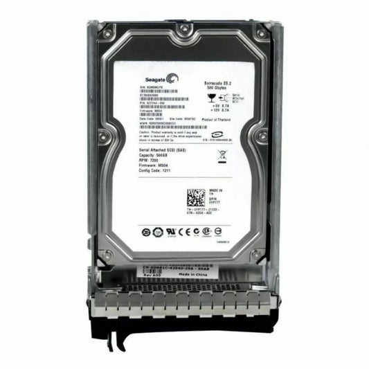 YP777 Dell 500GB 7.2K RPM SAS 3Gbps Nearline 16MB Cache 3.5-inch Internal Hard Drive with Tray