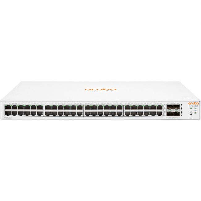 HPE JL814A Aruba Instant On 1830 Series Managed Network Switch, 48-Ports 10/100/1000BASE-T, Layer 2, Rack-mountable, with 4-Ports SFP - Hyper Tech Supplies