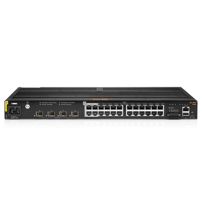 HPE JL818A Aruba CX 4100i Series Managed Network Switch, 20-Ports 10/100/1000BASE-T Class4, Rack-mountable, with 4-Ports Class6 - Hyper Tech Supplies