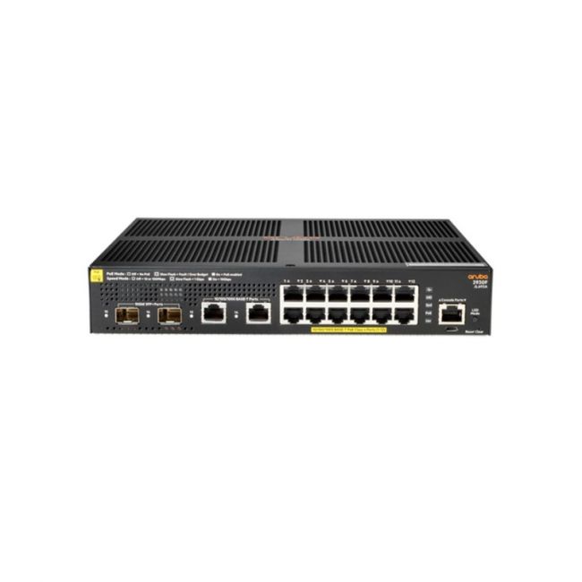 HPE R8Q72A Aruba 6200F Ethernet Network Switch, 12-Port 10/100/1000BASE-T, with 2-Port SFP+ - Hyper Tech Supplies