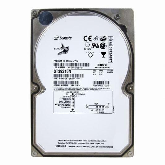 ST39216N Seagate Barracuda 18XL 9.2GB 7.2K RPM Ultra SCSI 50-Pin 2MB Cache 3.5-inch Internal Hard Drive