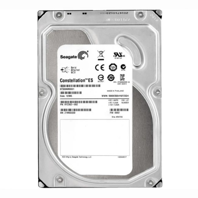 ST500NM0001 Seagate Constellation ES 500GB 7.2K RPM 6Gb/s SAS 512n 64MB Cache 3.5-Inch Hard Disk Drive