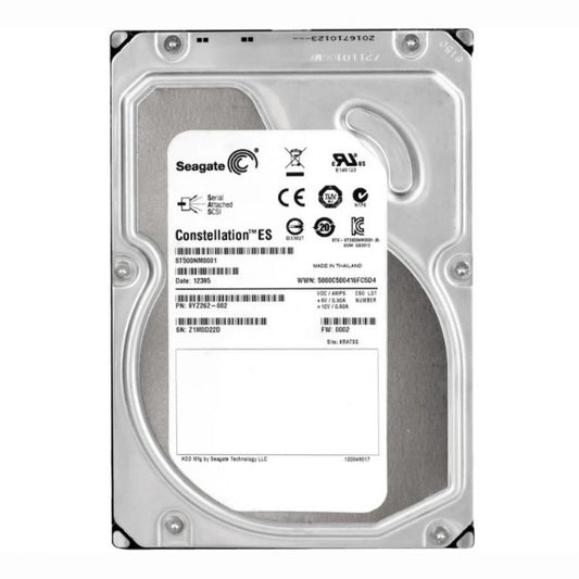 ST500NM0001 Seagate Constellation ES 500GB 7.2K RPM 6Gb/s SAS 512n 64MB Cache 3.5-Inch Hard Disk Drive