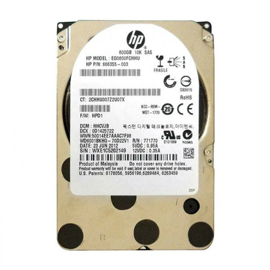WD6001BKHG-70D22V1 WD 600GB 6Gb/s SAS 10000 2.5" 32MB Hard Drive