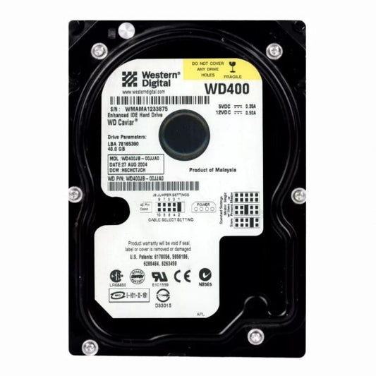 WD400JB-00JJA0 Western Digital Caviar SE 40GB 7.2K RPM ATA/100 8MB Cache 3.5-Inch Hard Disk Drive