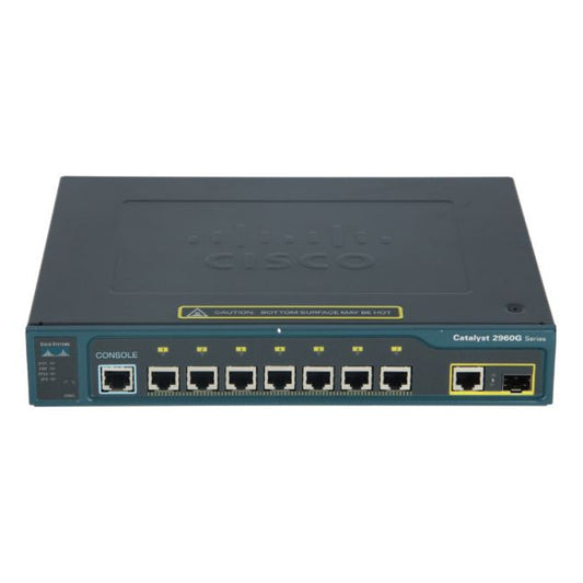 Cisco Catalyst 2960 7-Ports 10/100/1000BASE-T Ethernet Layer 2 Rack-mountable Managed Network Switch