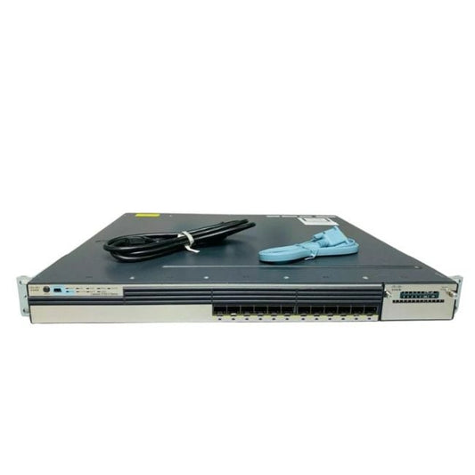 Cisco Catalyst 3750-X Series 12-Ports 1GBASE-X SFP Layer 3 Rack-mountable Managed Stackable Switch